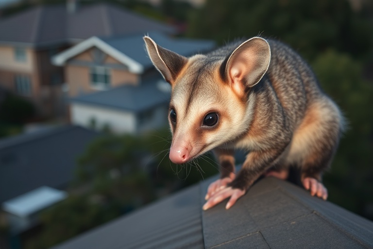 Possum in Mosman residential area